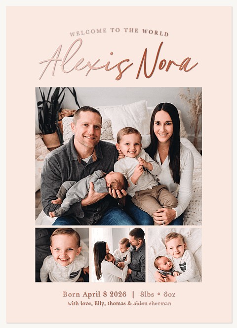 Classic Multi Baby Announcements