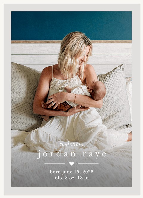 Tiny Heart Baby Announcements