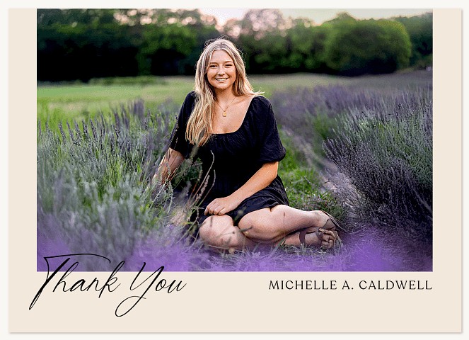 Refined Quad Thank You Cards 