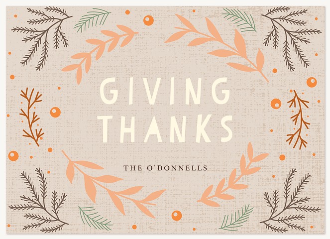 Woodland Grace Thanksgiving Cards