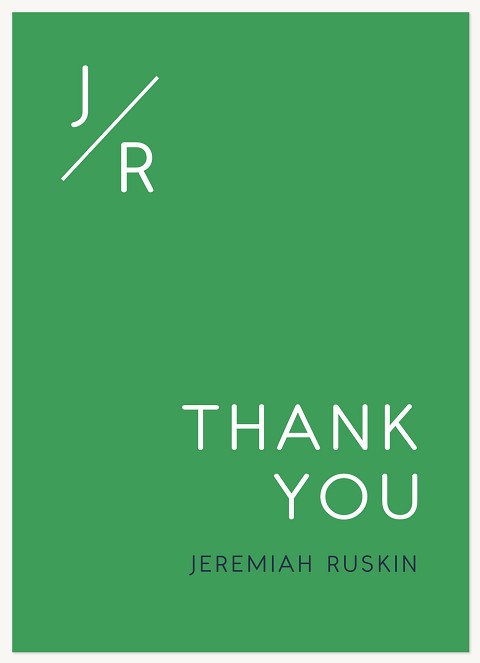 Minimal Monogram Thank You Cards 