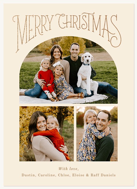 Vintage Archway Personalized Holiday Cards