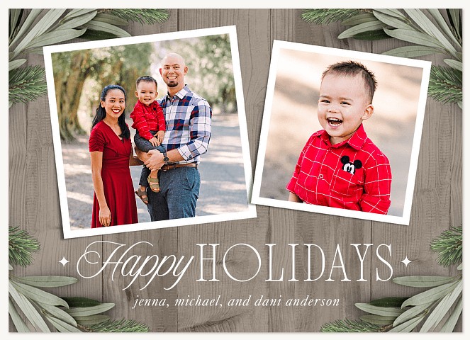 Cute Country Personalized Holiday Cards