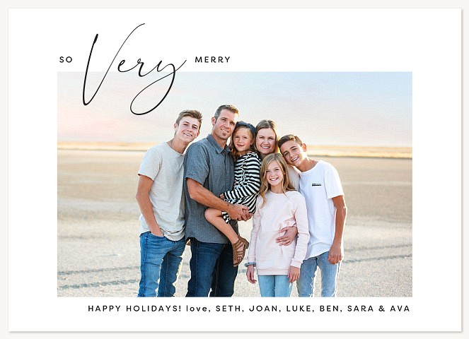 Simple Joys Personalized Holiday Cards