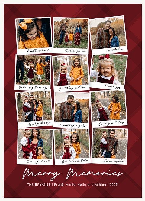 Year of Snapshots Personalized Holiday Cards