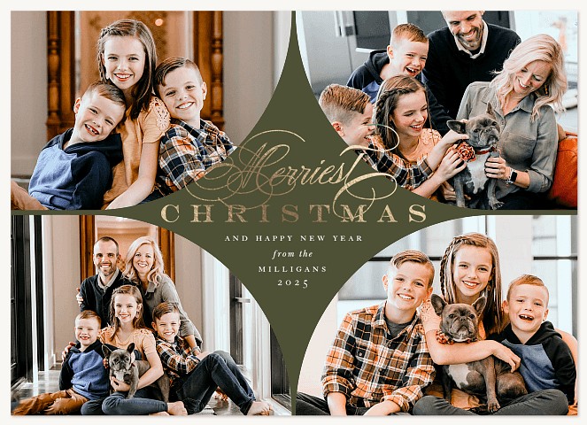 Star Space Personalized Holiday Cards