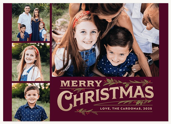 Victorian Accents Personalized Holiday Cards