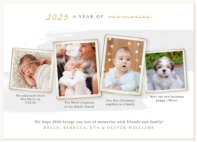 Year of Memories New Year's Cards