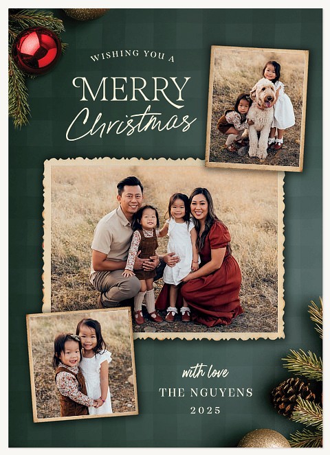 Cozy Vignette Personalized Holiday Cards