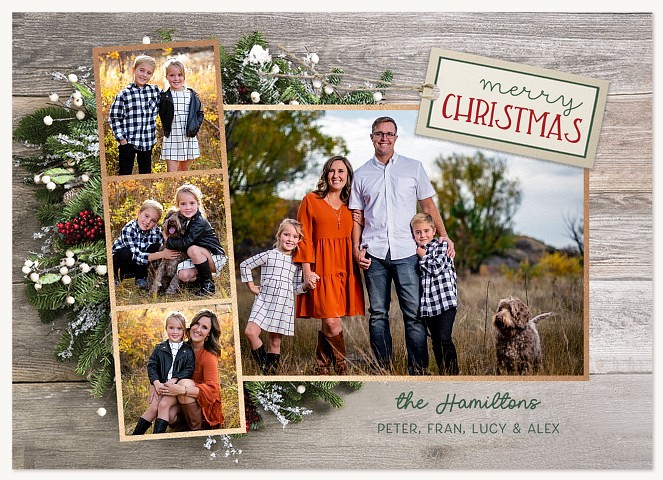 Farmhouse Collage Personalized Holiday Cards