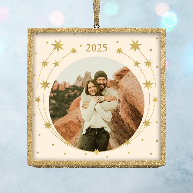 Celestial Wreath Personalized Ornaments