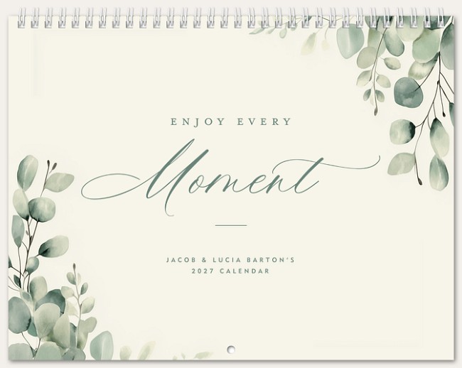 Eucalyptus Calendar Custom Photo Calendars