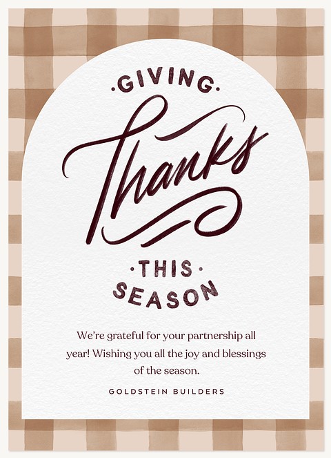 Grateful Arch Business Holiday Cards