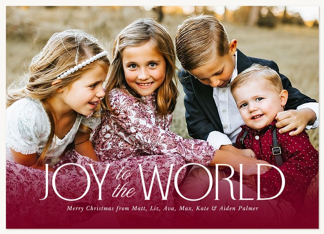 Bold Joy Personalized Holiday Cards