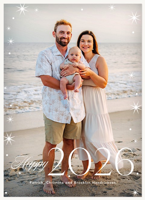 Starburst Frame Personalized Holiday Cards