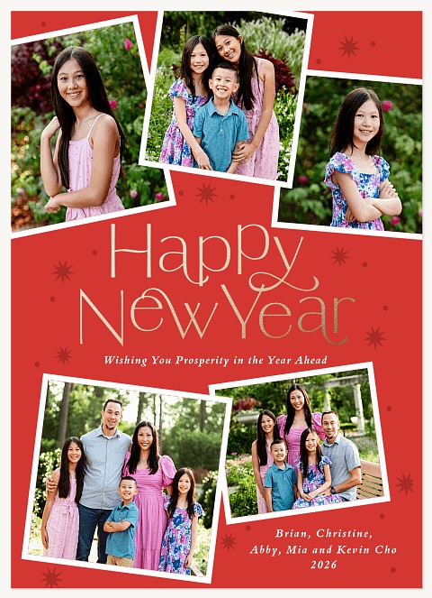 Prosperous New Beginnings Chinese New Year Cards
