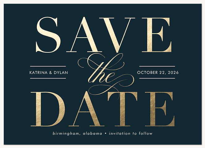 Simply Timeless  Save the Date Cards