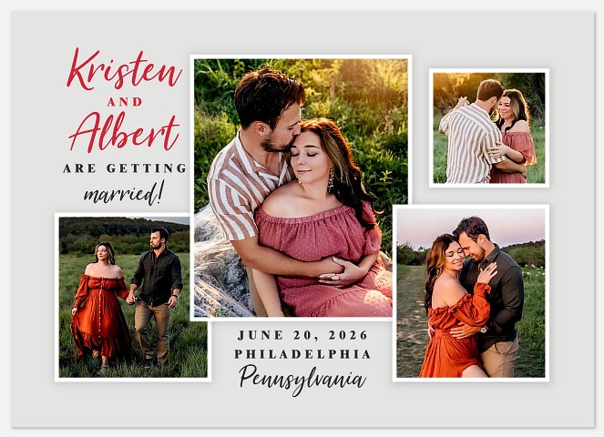 Styled Album Save the Date Photo Cards