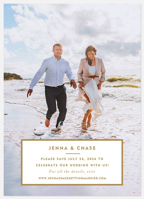 Framed Details Save the Date Photo Cards