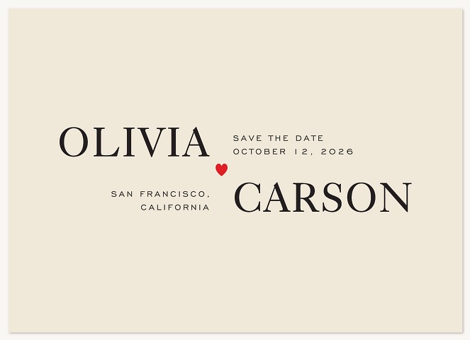 Pair in Print Save the Date Cards