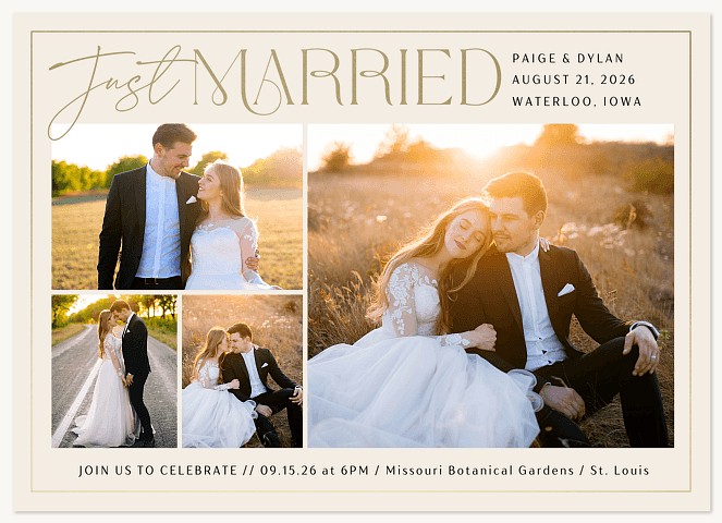 Our Story Begins Wedding Announcements