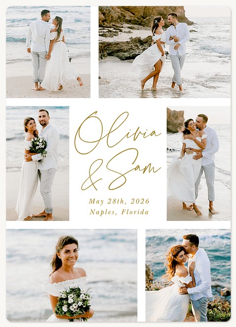 Memory Mosaic Wedding Announcements