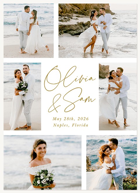 Memory Mosaic Wedding Announcements