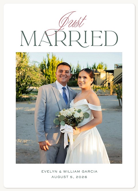 Wedding Portrait Wedding Announcements