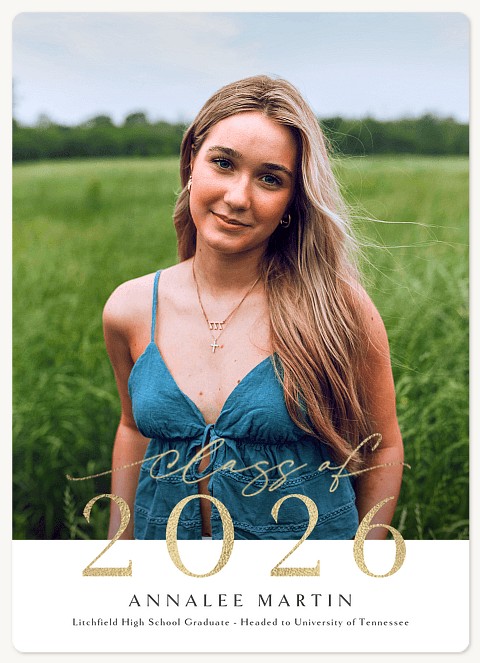 Elegant Overlap Graduation Cards