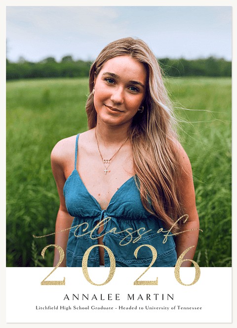 Elegant Overlap Graduation Cards