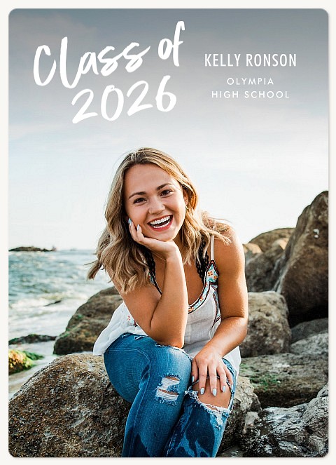 Casual Script Graduation Cards