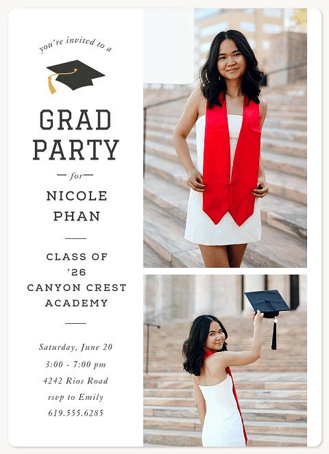 Varsity Letters Graduation Cards