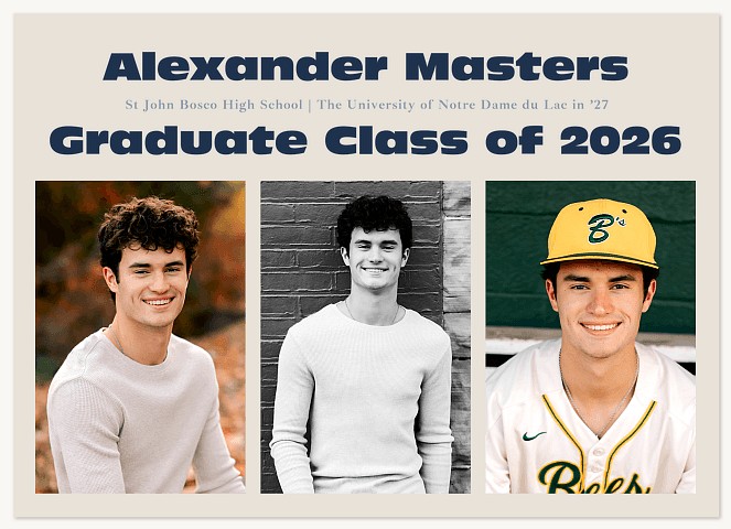 Bold Headlines Graduation Cards