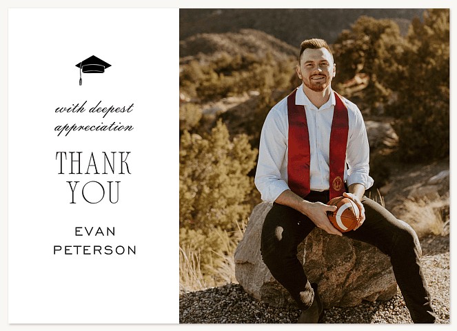 Graduate Column Thank You Cards 