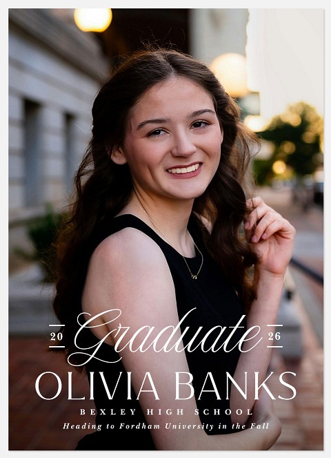 Classy Type Graduation Cards