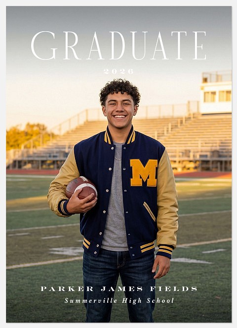 Type Forward Graduation Cards