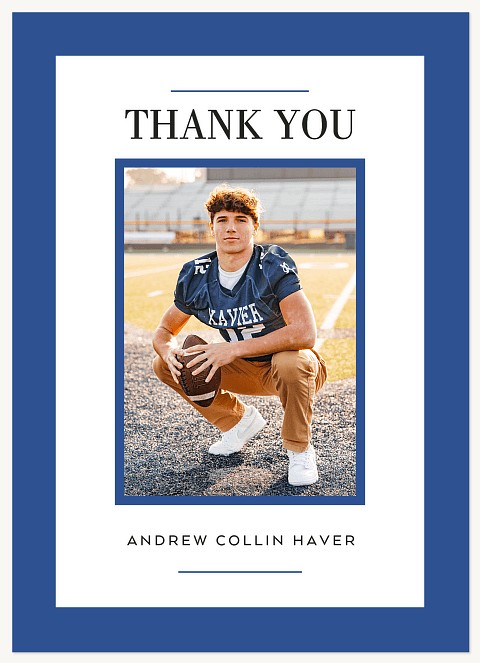 Classic Panel Thank You Cards 