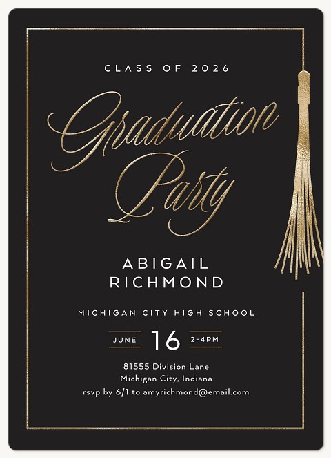 Chic Celebration Graduation Cards