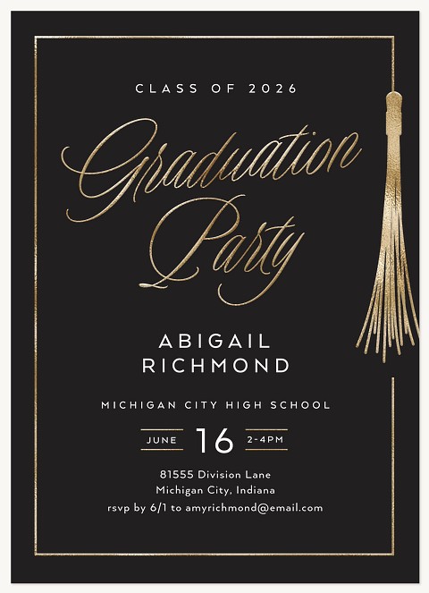 Chic Celebration Graduation Cards