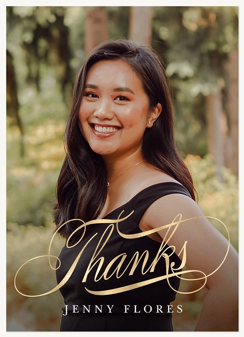 Swirling Script Thank You Cards 