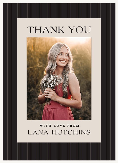 Stylish Stripes Thank You Cards 