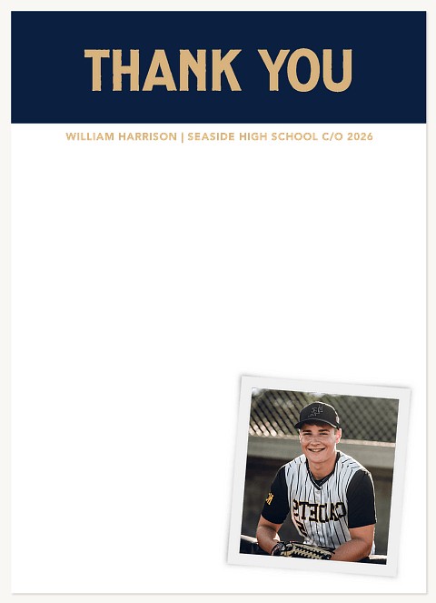 Candid Snapshot Thank You Cards 