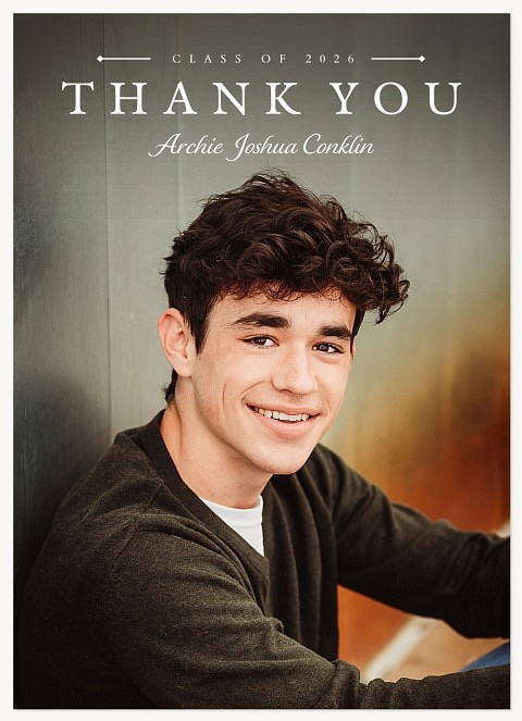 Scholarly Gratitude Thank You Cards 