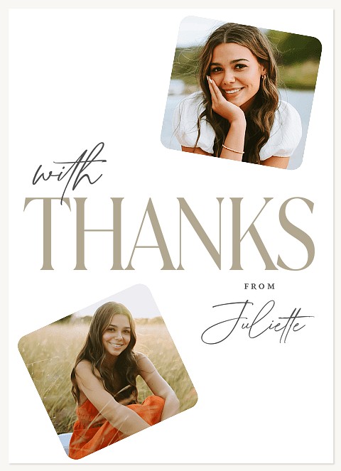 Stand Out Collage Thank You Cards 