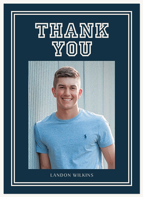 Outlined & Grateful Thank You Cards 