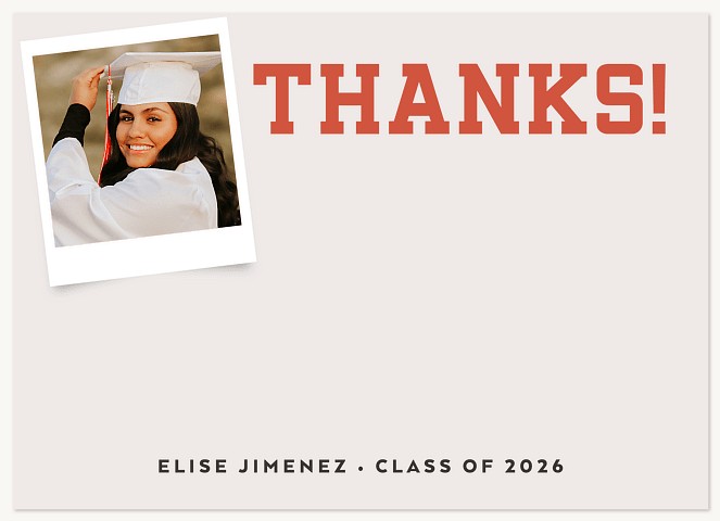 Polaroid Thanks Thank You Cards 