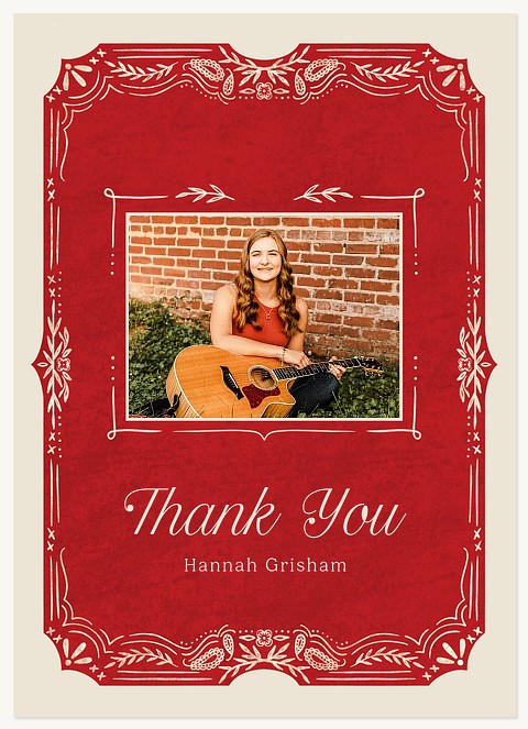 Bandana Rodeo Thank You Cards 