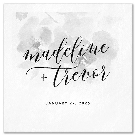 Floral Imprint Custom Napkins