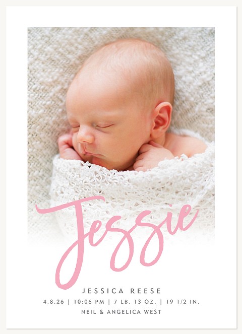 Simply Script Baby Announcements