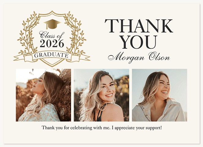 Ornate Thank You Thank You Cards 